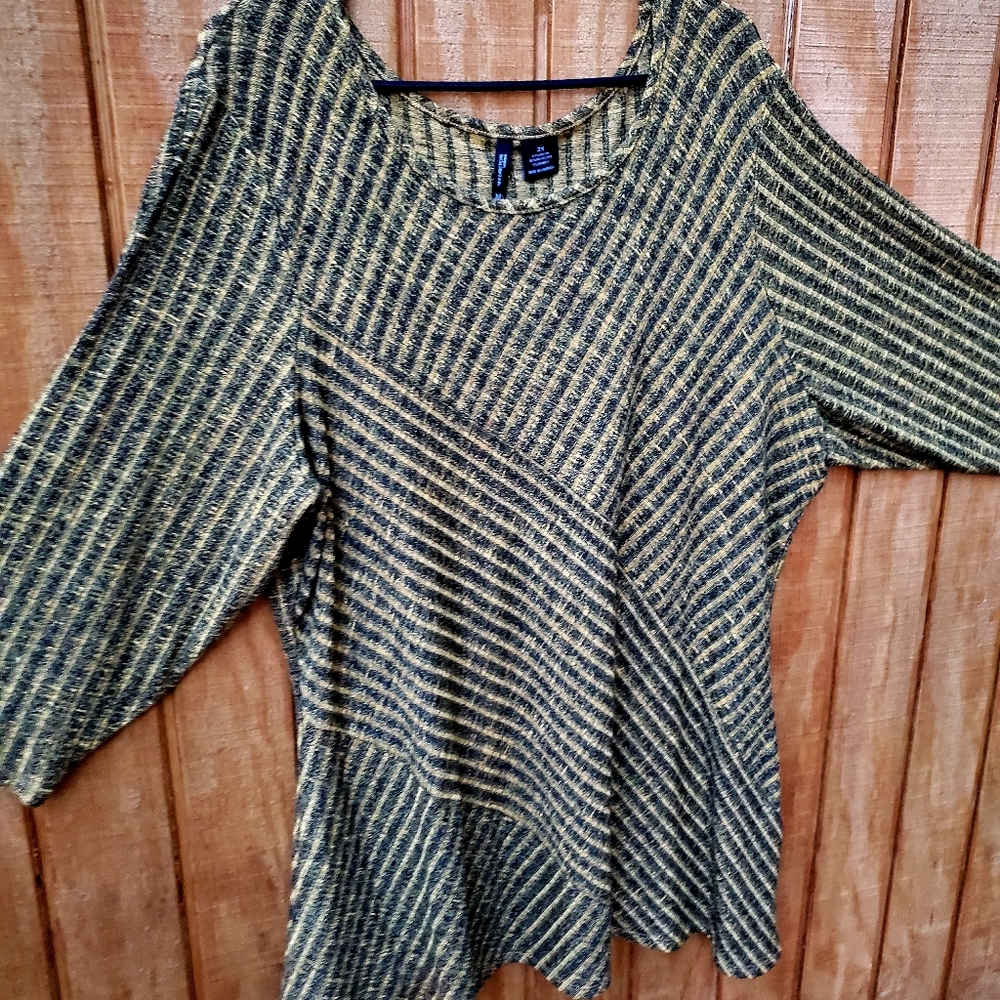 New Directions 3X, scoop neck, 3/4 sleeve casual